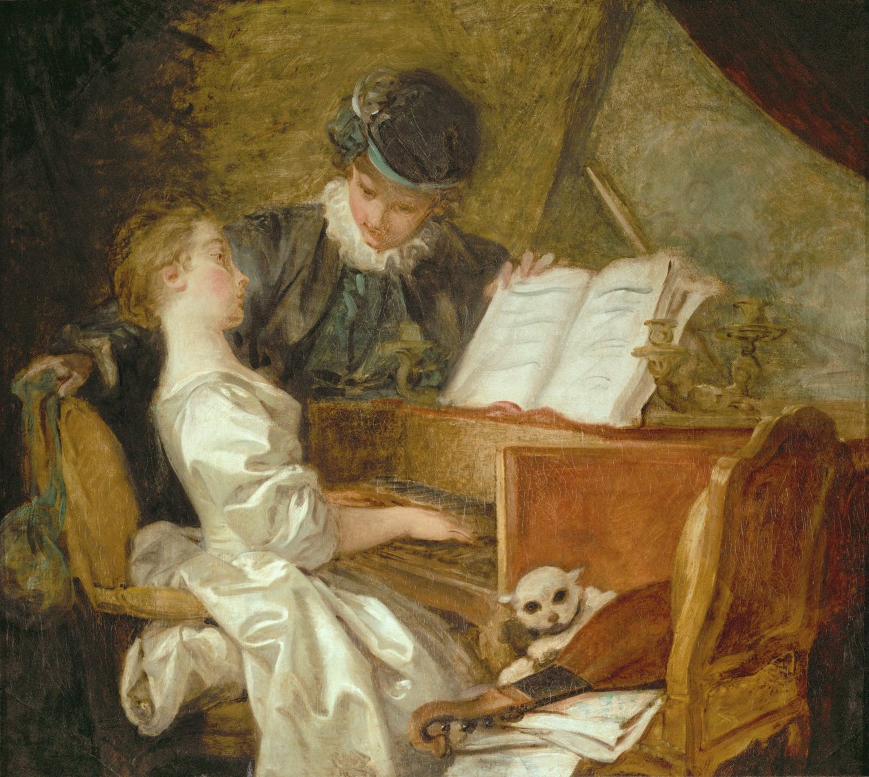 Lekce hudby ... od Jean Honore Fragonard