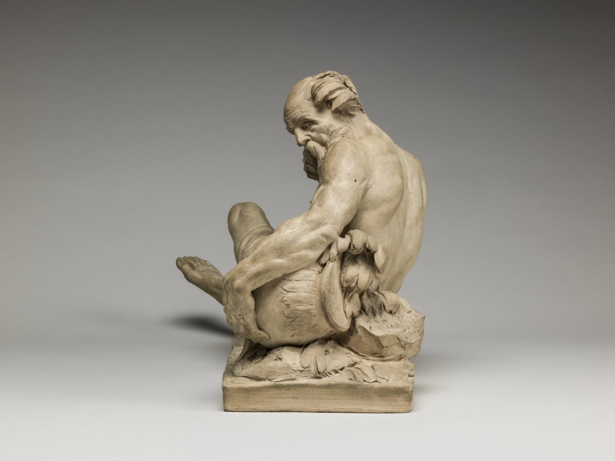 Říční bůh, 1755 (terakota) od Jean Jacques Caffieri