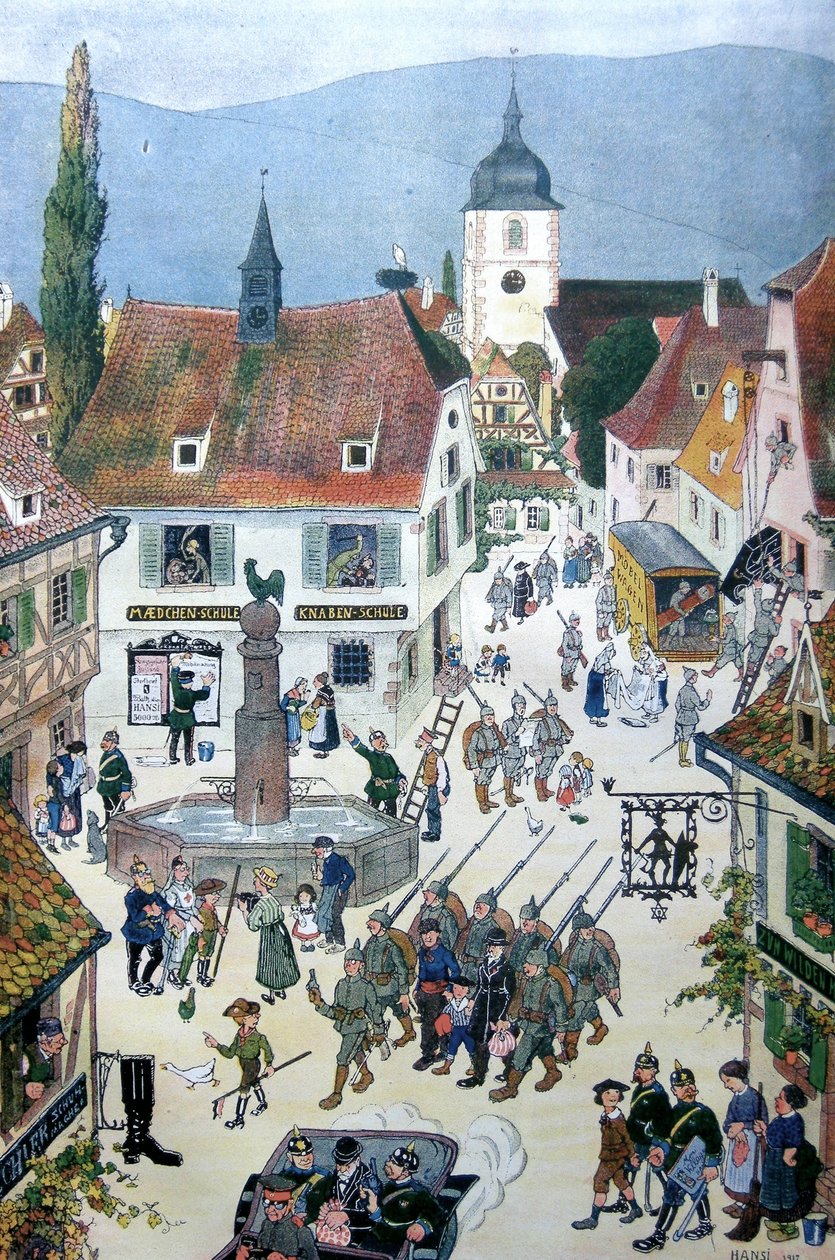 Němci okupující Alsasko (barva lito) od Jean Jacques Waltz
