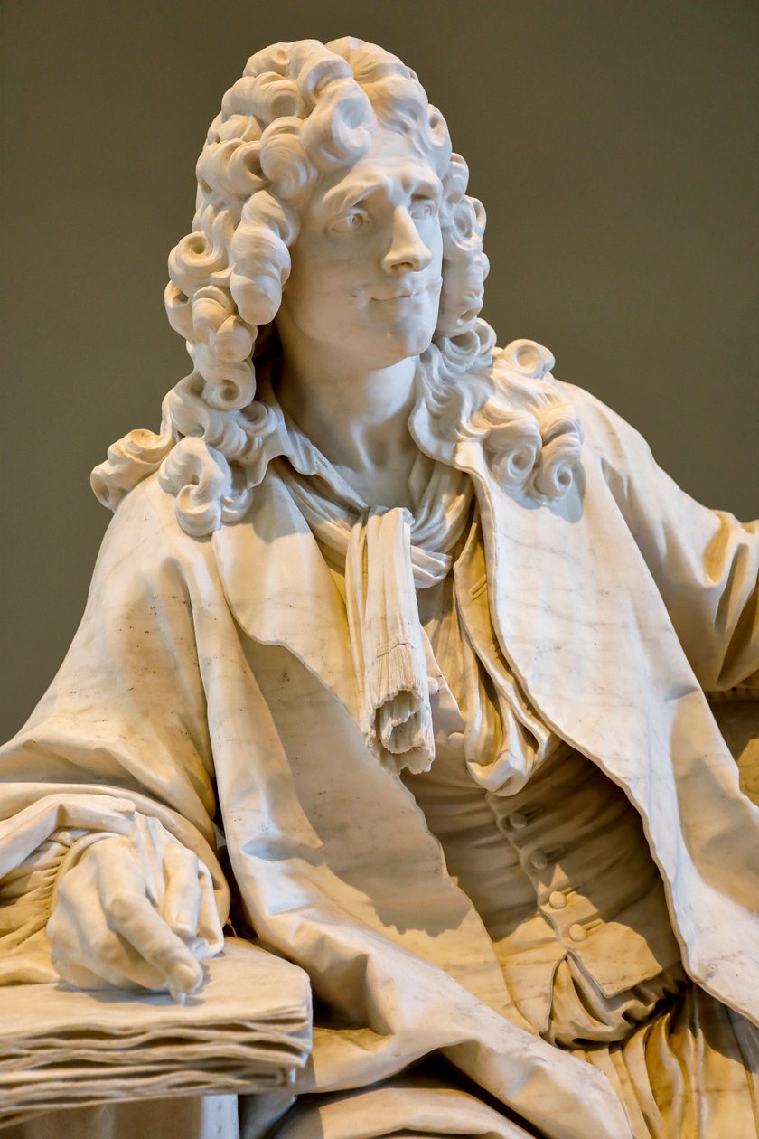Jean Baptiste Poquelin známý jako Moliere od Jean Jacques Caffieri