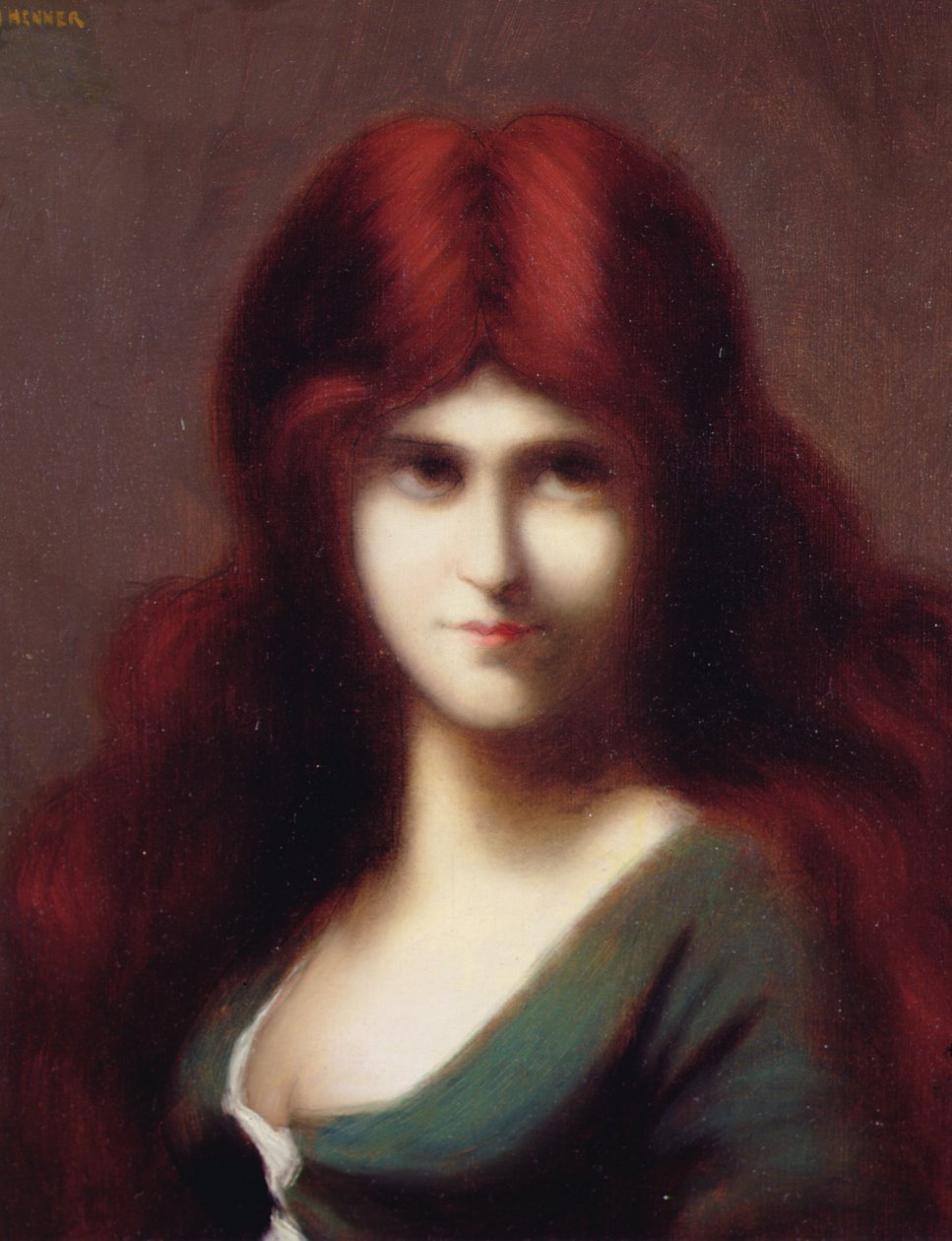 Zrzavá kráska (olej na plátně) od Jean Jacques Henner