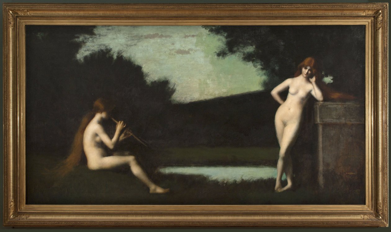 Egloga, asi 1879 (olej na plátně) od Jean Jacques Henner