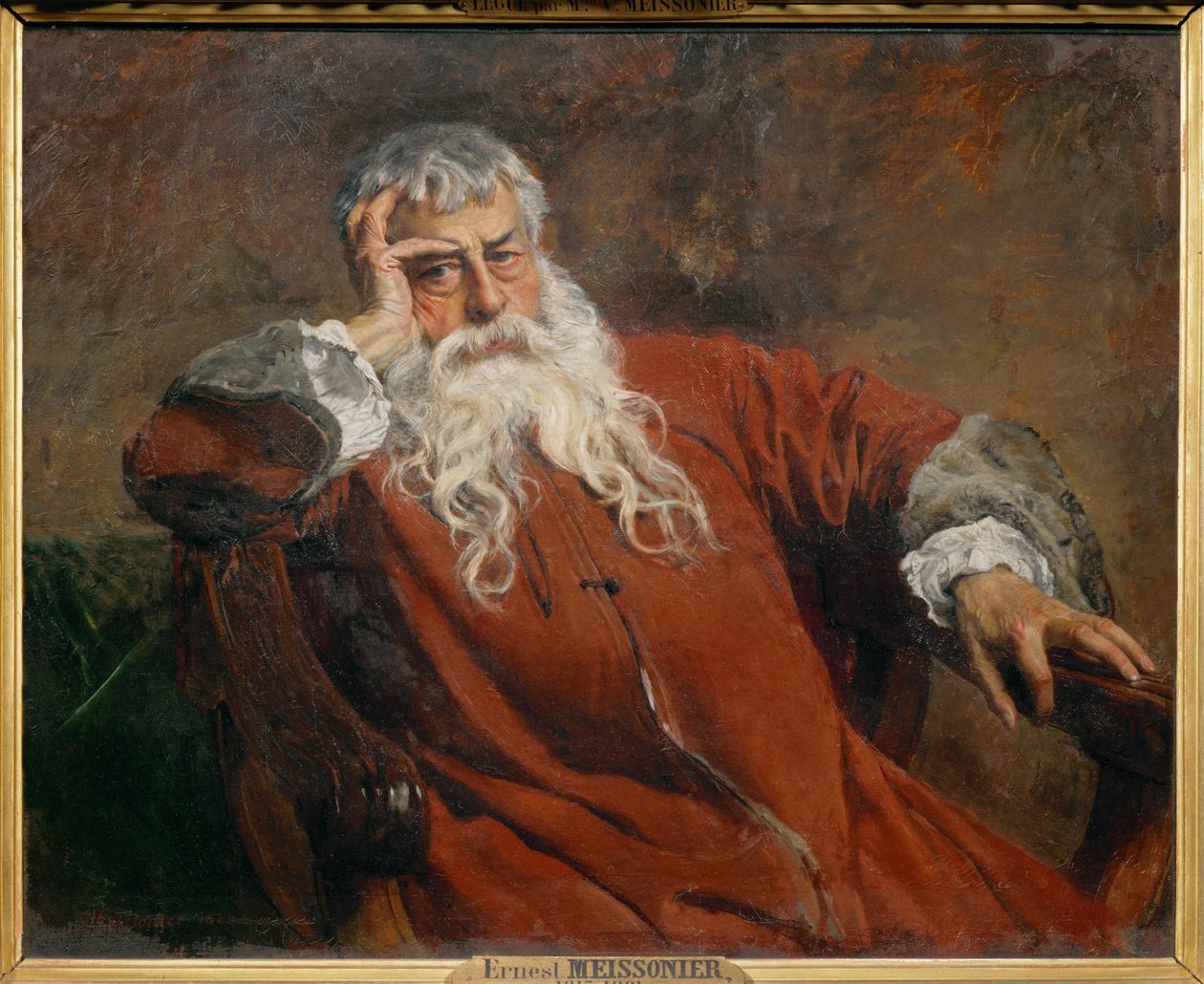 Autoportrét (malba na plátně) od Jean-Louis Ernest Meissonier