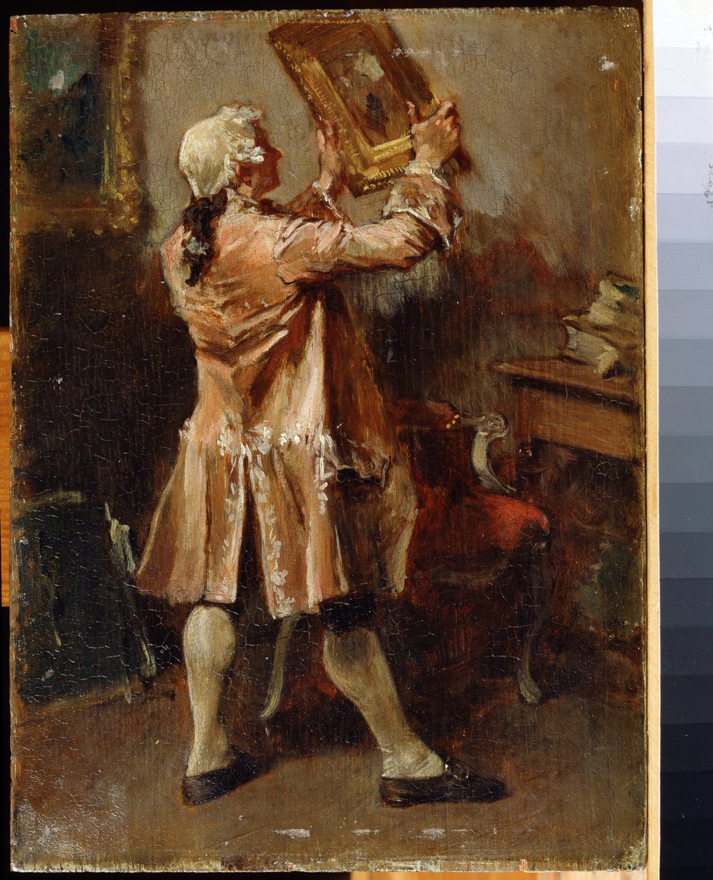 Milovník malování. (Milovník malování). Obraz Ernest Jean Louis Meissonier (1815-1891). Olej na dřevě, francouzské umění. Regionální muzeum umění, Černigov od Jean Louis Ernest Meissonier