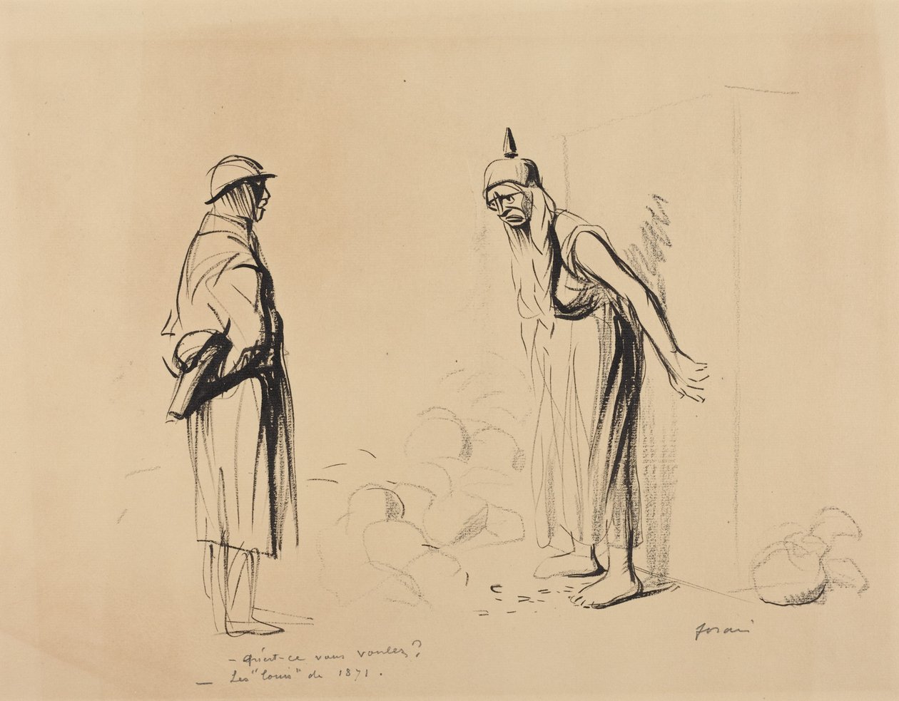 „Co chcete?“ - „‚Louis‘ z roku 1871“ od Jean-Louis Forain