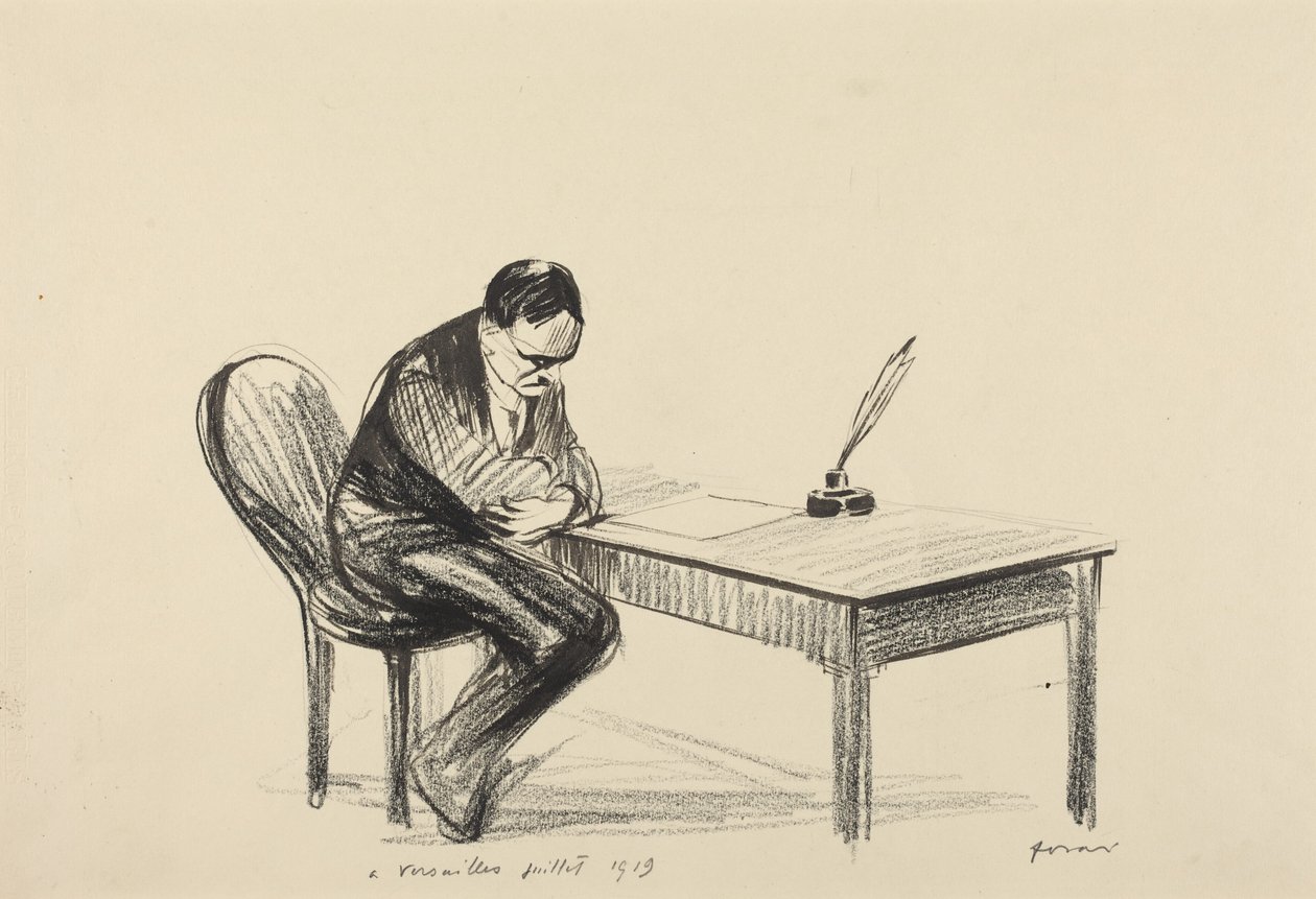 Ve Versailles, červenec 1919 od Jean-Louis Forain