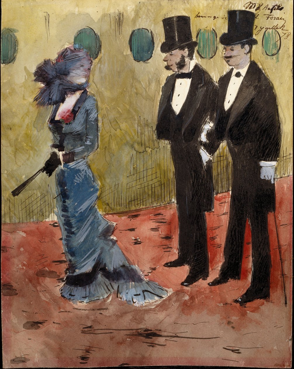 V divadle od Jean-Louis Forain