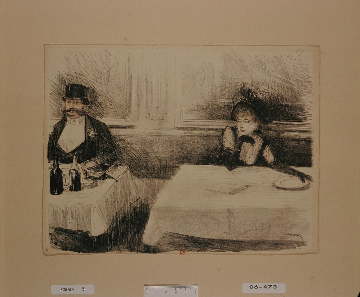 [V restauraci] od Jean-Louis Forain