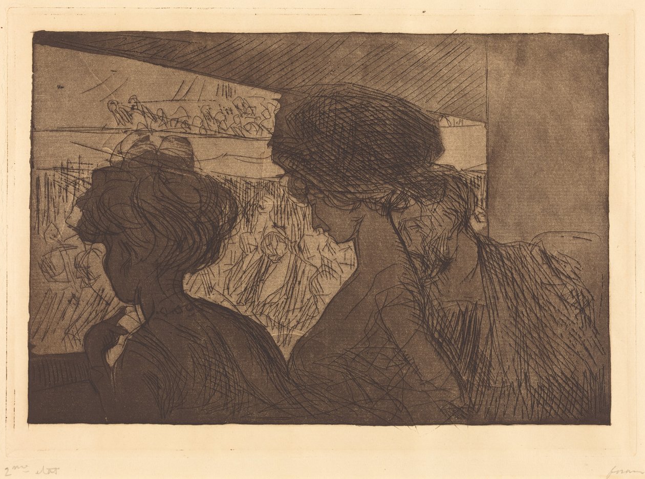 Vana v divadle (Lower Box at the Theater) od Jean-Louis Forain