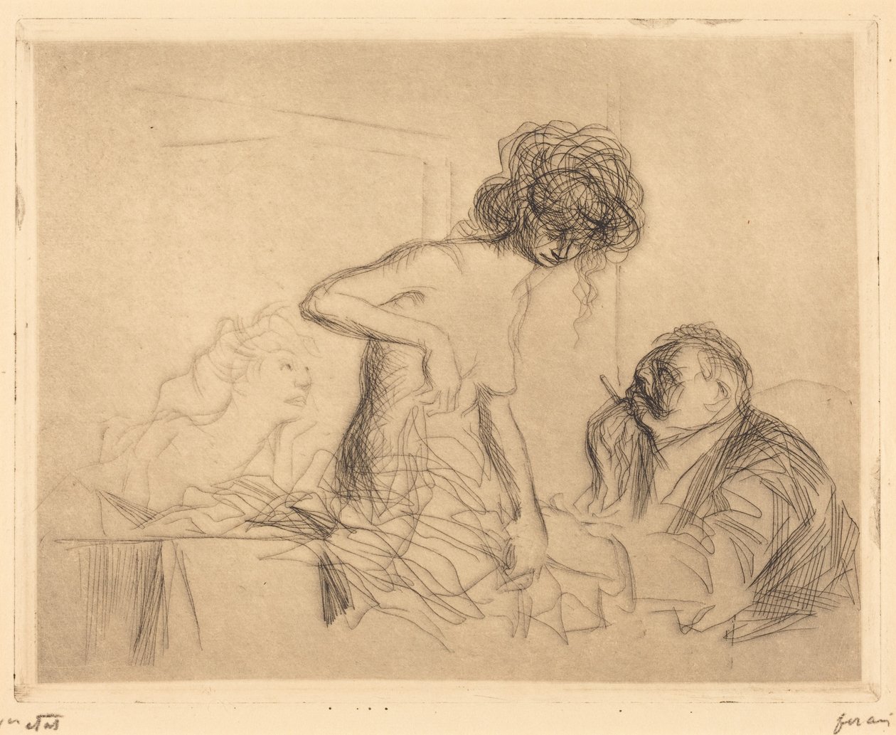 V soukromé ordinaci (1. tabulka) (In a Private Room) (first plate) od Jean-Louis Forain