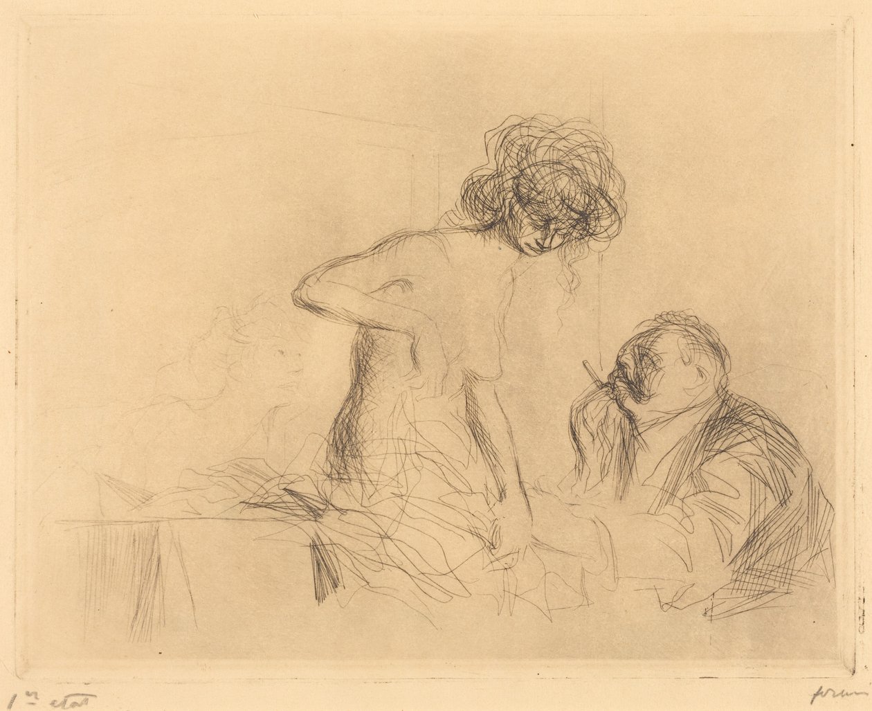 V soukromé ordinaci (1. tabulka) (In a Private Room) (first plate) od Jean-Louis Forain