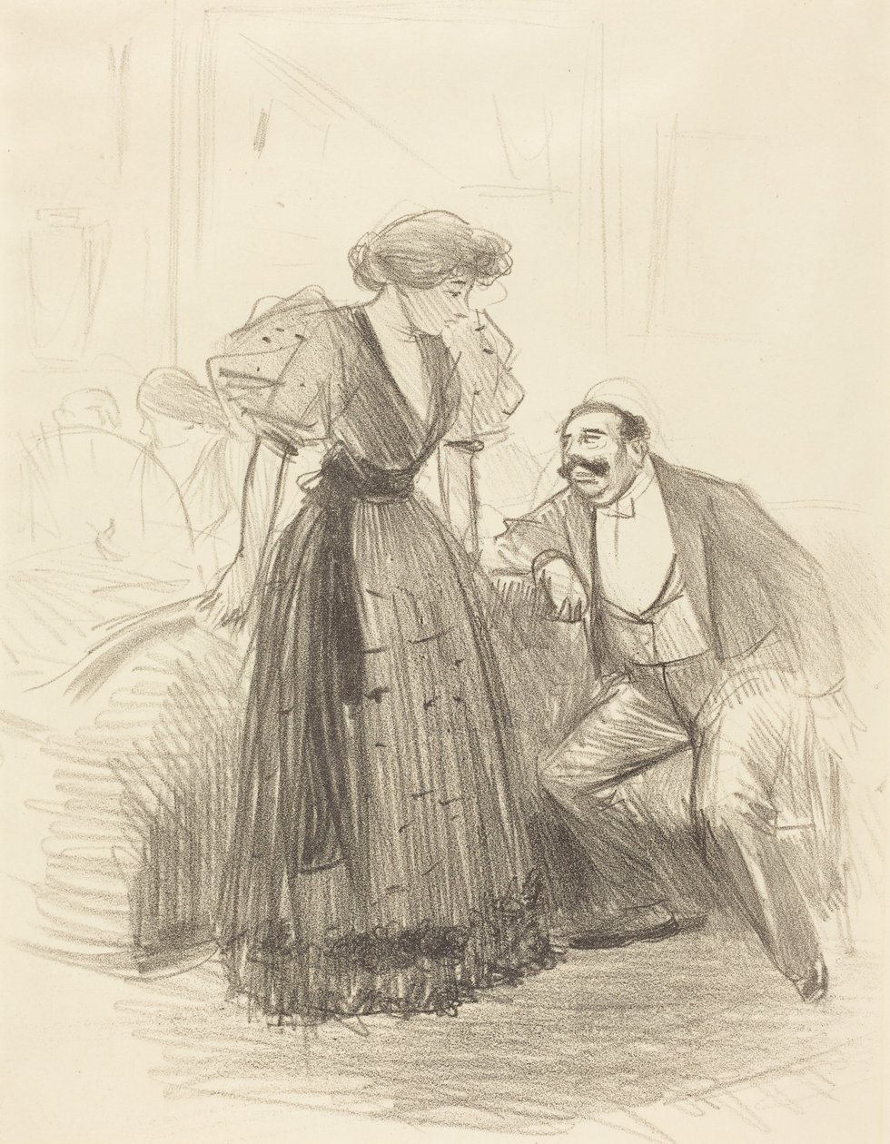 Na večírku od Jean-Louis Forain