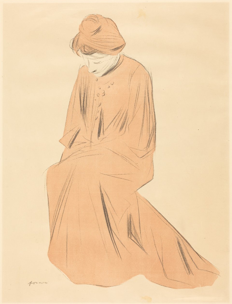 Studie sedící ženy od Jean-Louis Forain