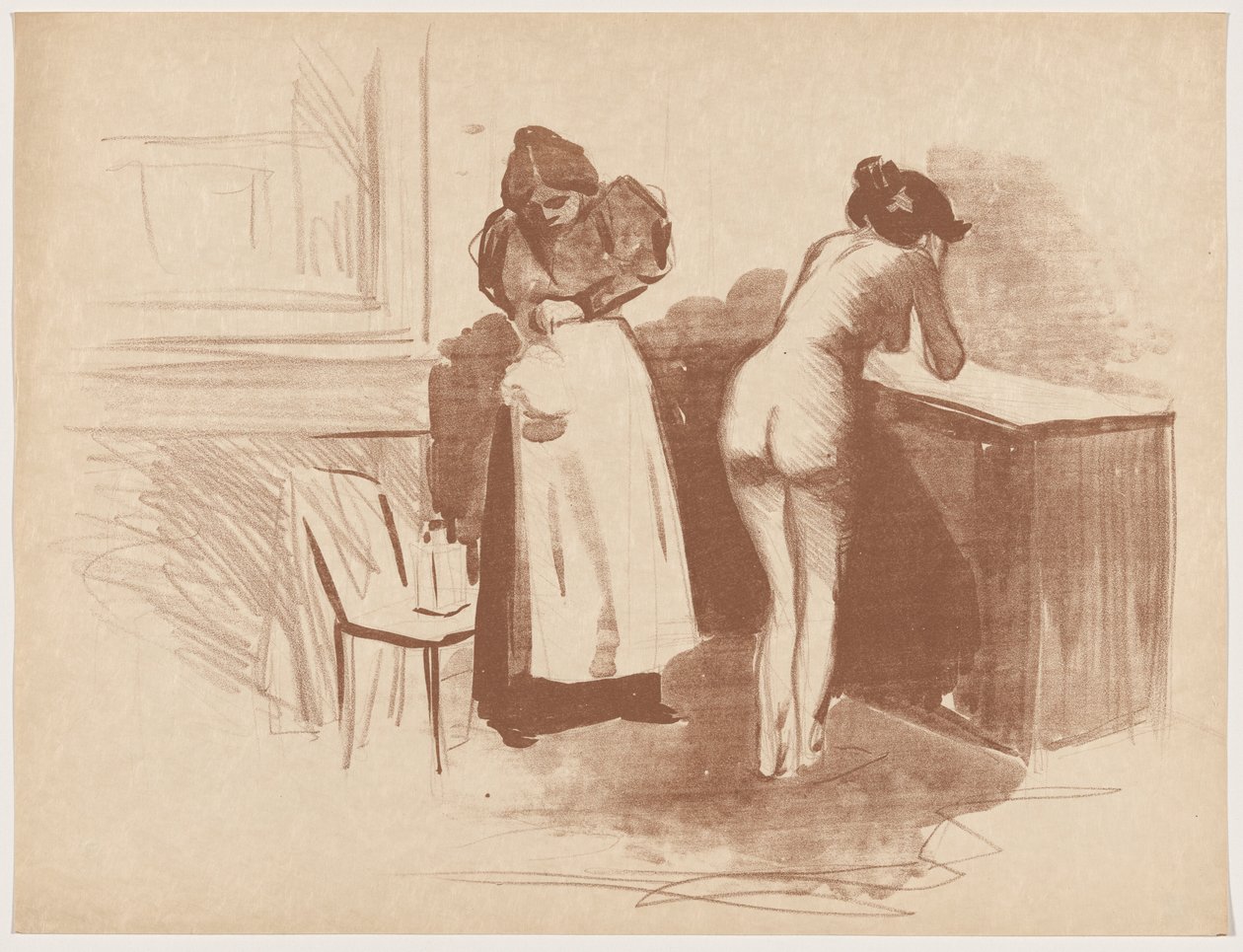 Masáž rukavicí z hrubé srsti od Jean-Louis Forain