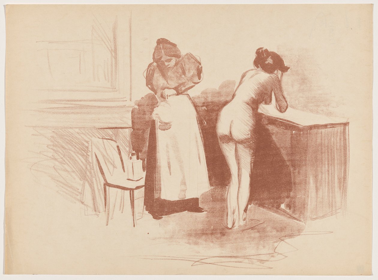 Tření žíněnou rukavicí od Jean-Louis Forain
