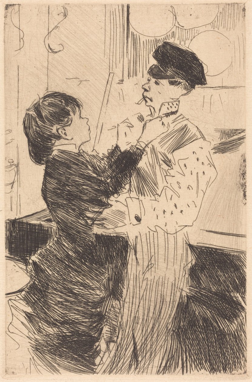 Vázání kravaty od Jean-Louis Forain