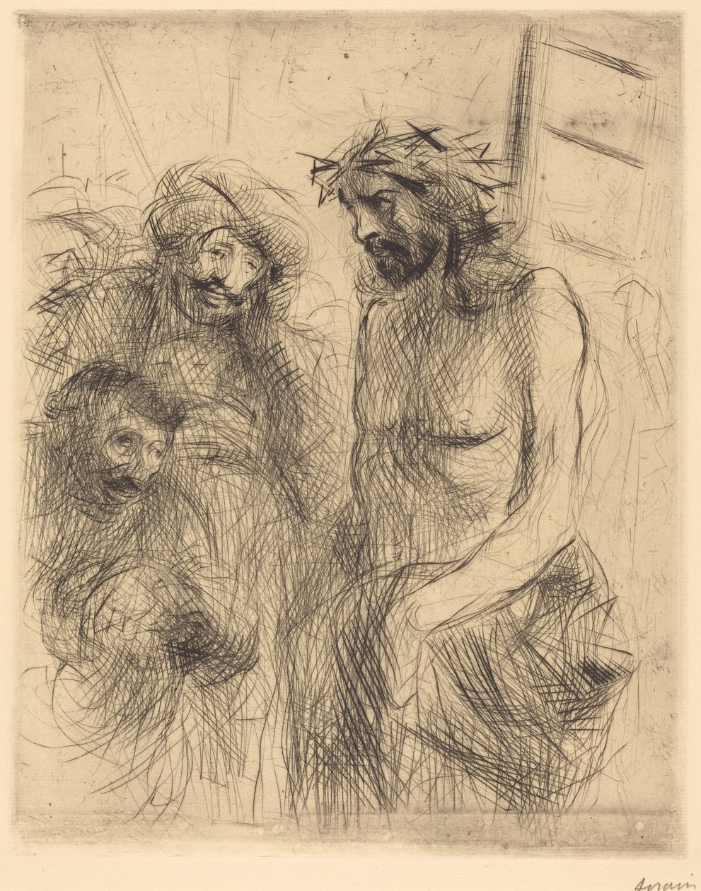 Le Christ aux outrages (Zesměšňování Krista) od Jean-Louis Forain