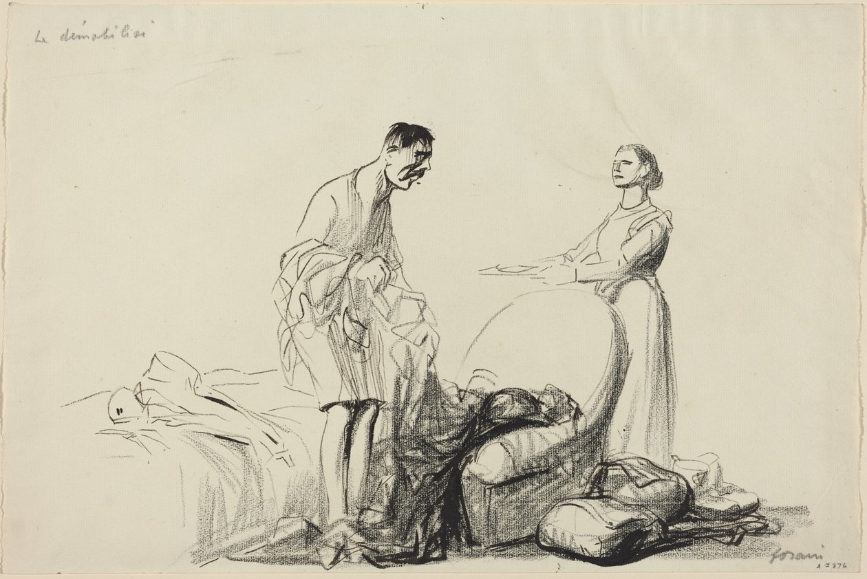 Demobilizovaný voják od Jean-Louis Forain