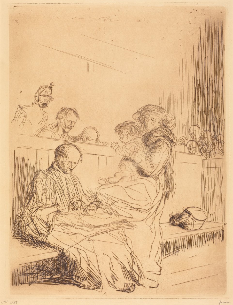 Obžalovaný a dítě od Jean-Louis Forain