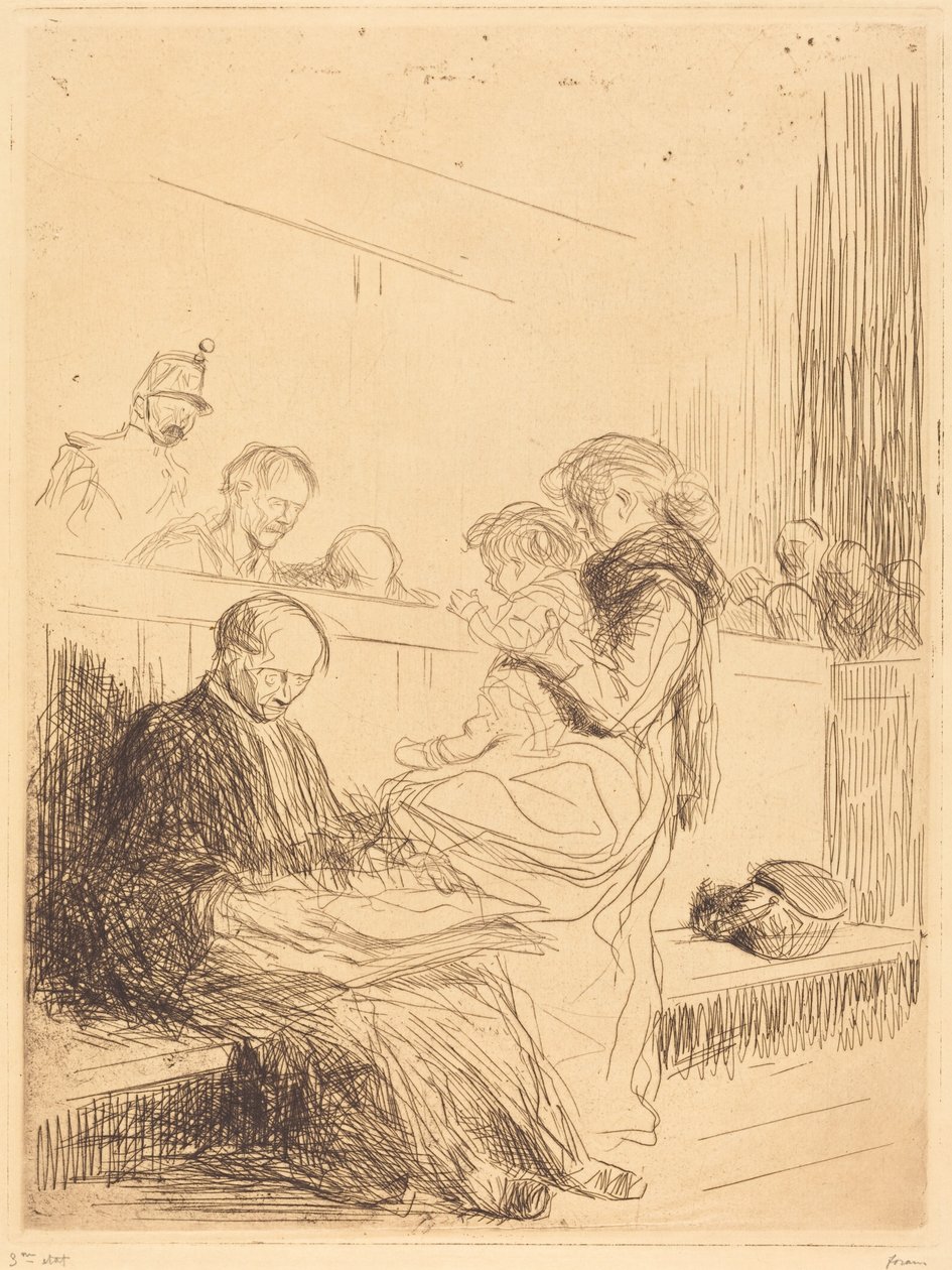 Obžalovaný a dítě od Jean-Louis Forain