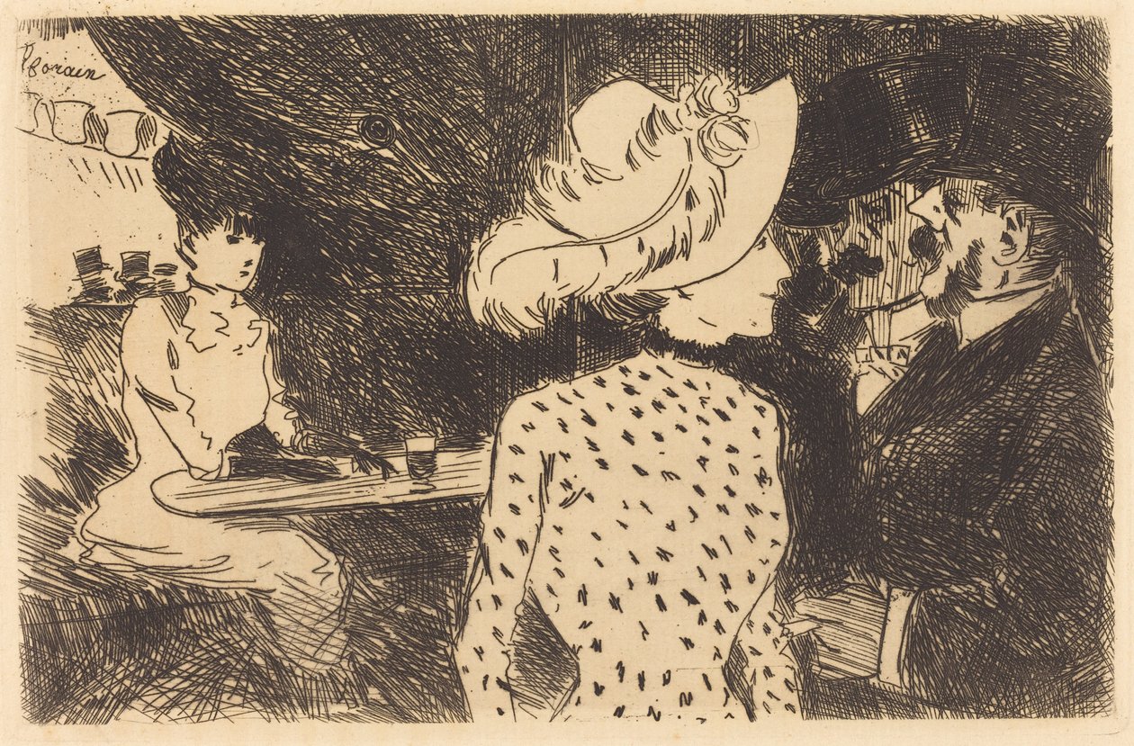Les Folies-Bergère (zamítnutá deska, druhá deska) (The Folies Bergère) (zamítnutá deska, druhá deska) od Jean-Louis Forain