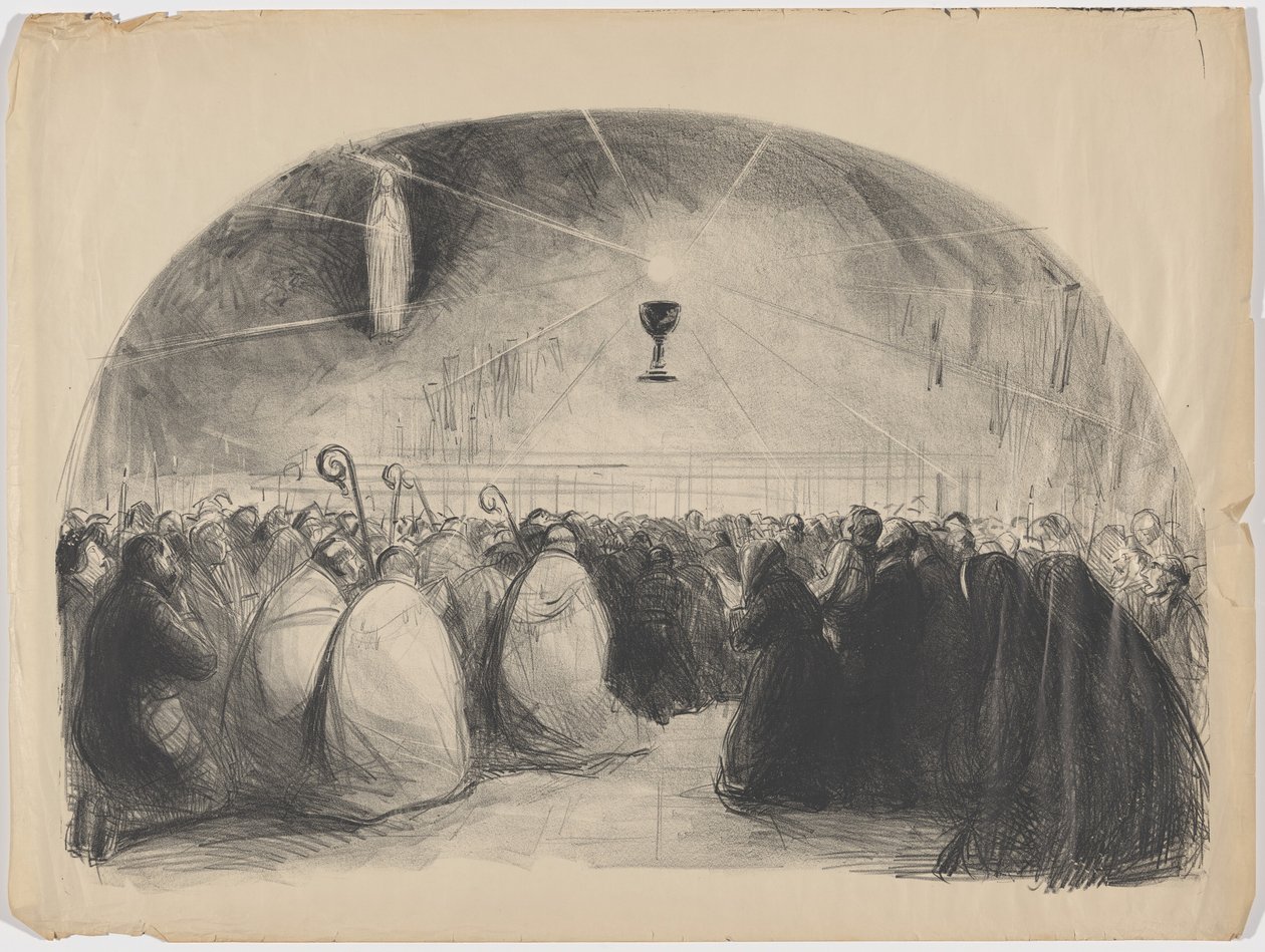 Lurdy, 1914, 25. mezinárodní eucharistický kongres od Jean-Louis Forain