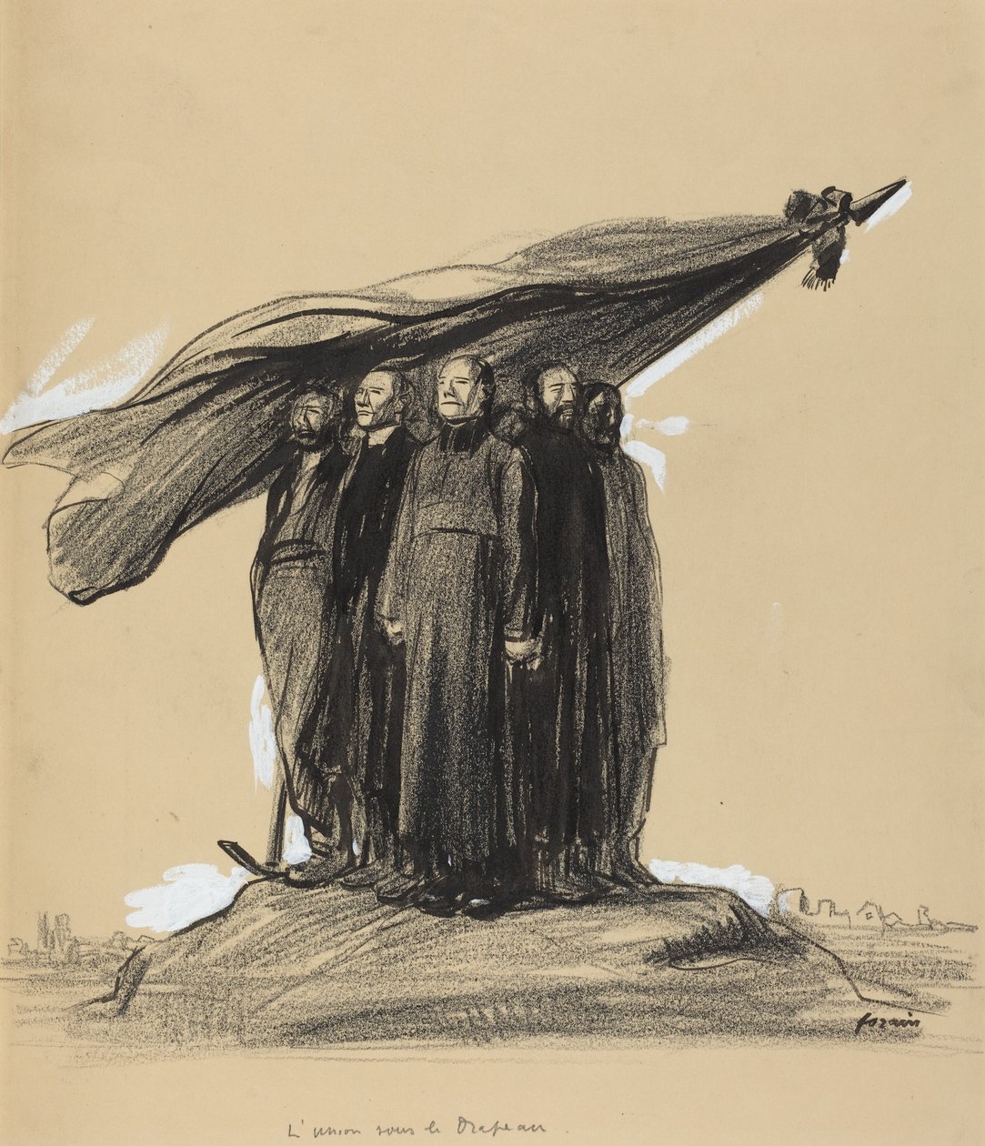 Sjednocení pod vlajkou od Jean-Louis Forain