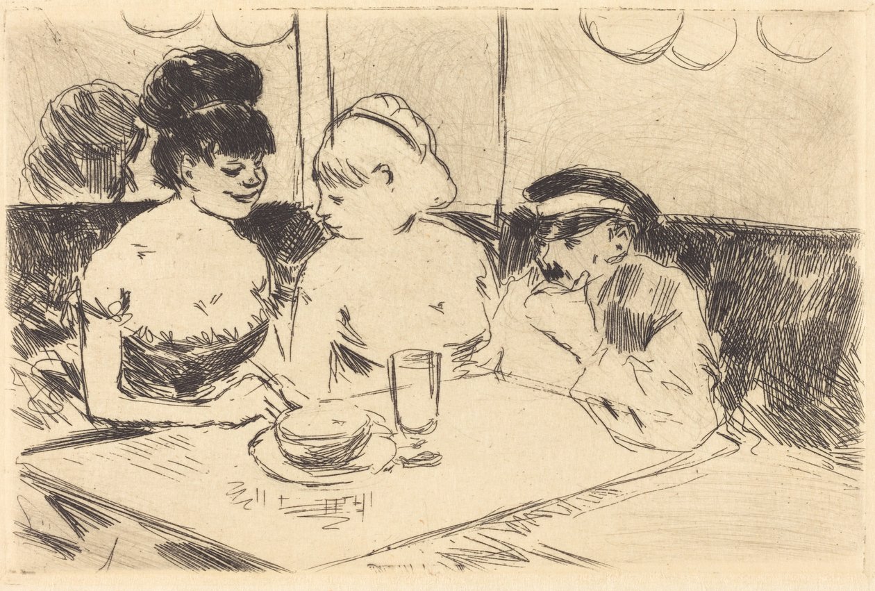 Nevěstinec (zamítnutá deska) od Jean-Louis Forain