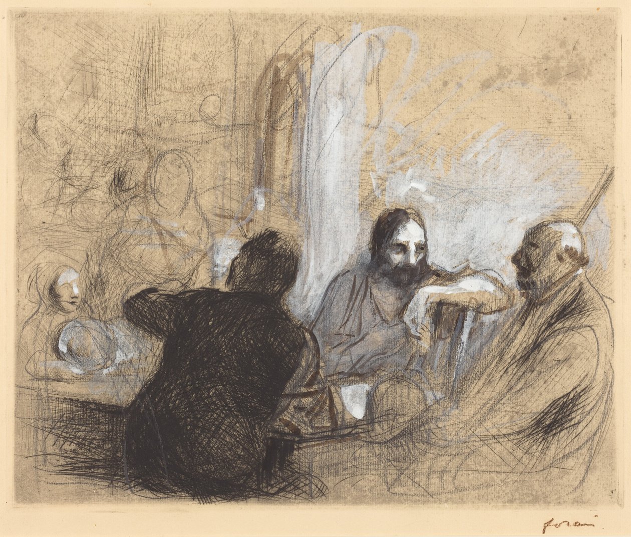 Poutníci z Emauz od Jean-Louis Forain