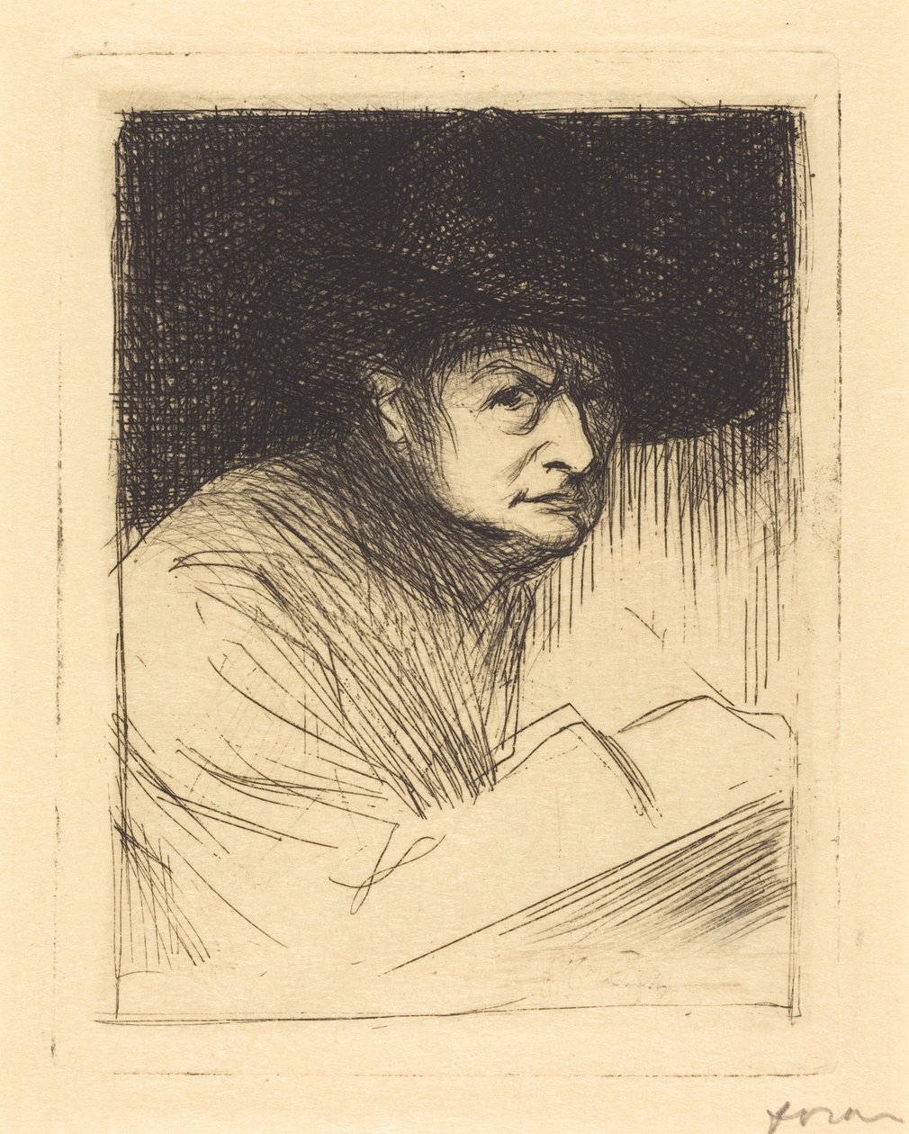 Portrét Foraina (Portrait of Forain) od Jean-Louis Forain