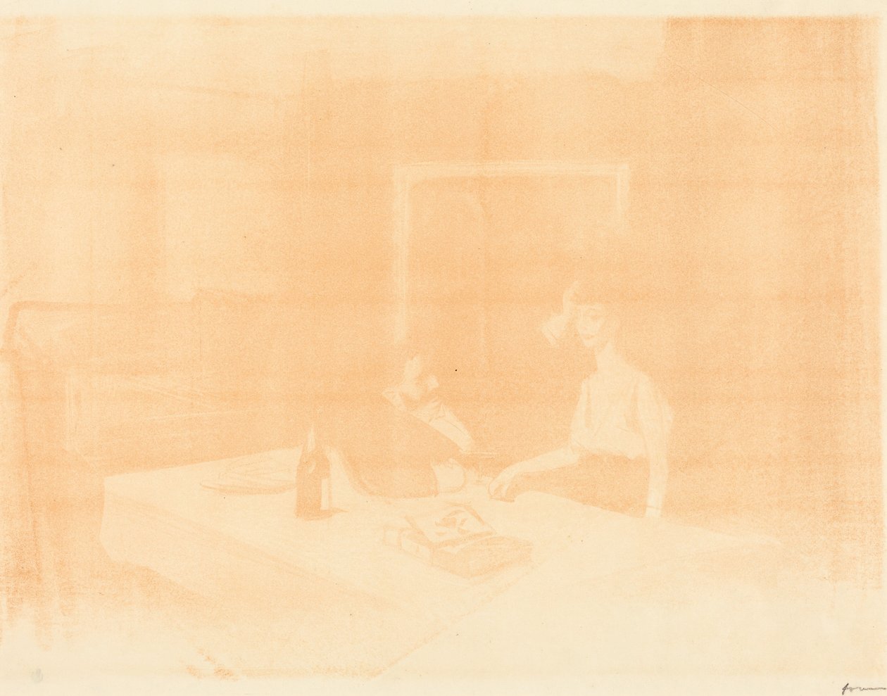 Szene in einem Privatraum (horizontale Platte) od Jean-Louis Forain