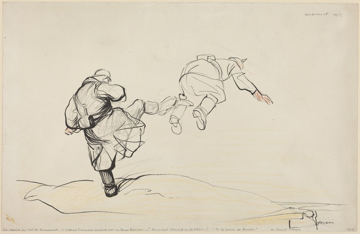 Dobytí pevnosti Douaumont od Jean-Louis Forain