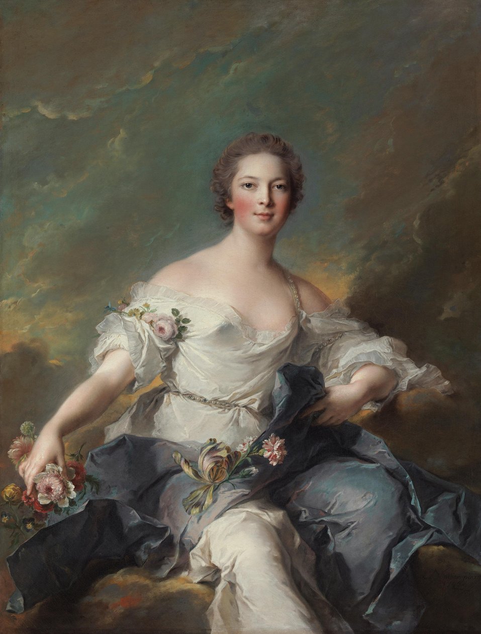 Markýza de Baglion jako Flóra od Jean-Marc Nattier