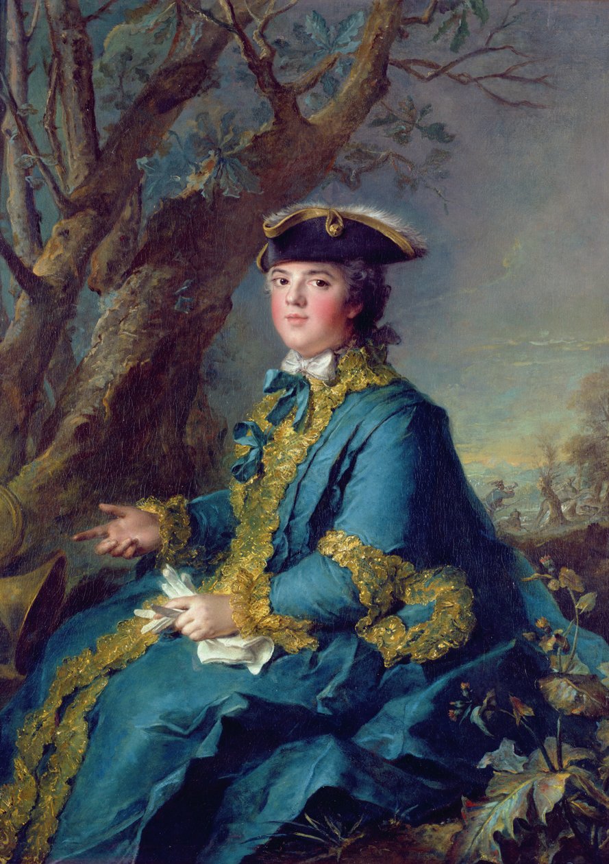 Louise-Elisabeth de France (1729-59) Infanta Španělska, tehdejší vévodkyně z Parmy od Jean Marc Nattier