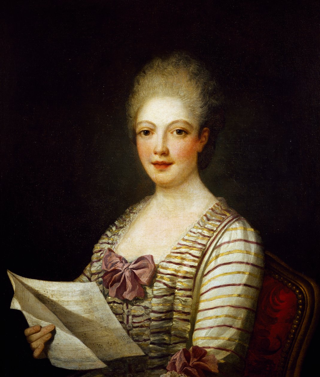 Portrét Lucrezie Aguiari zvané La Bastardella (1743-1783), italská sopranistka, obraz Jean Marc Nattier od Jean Marc Nattier