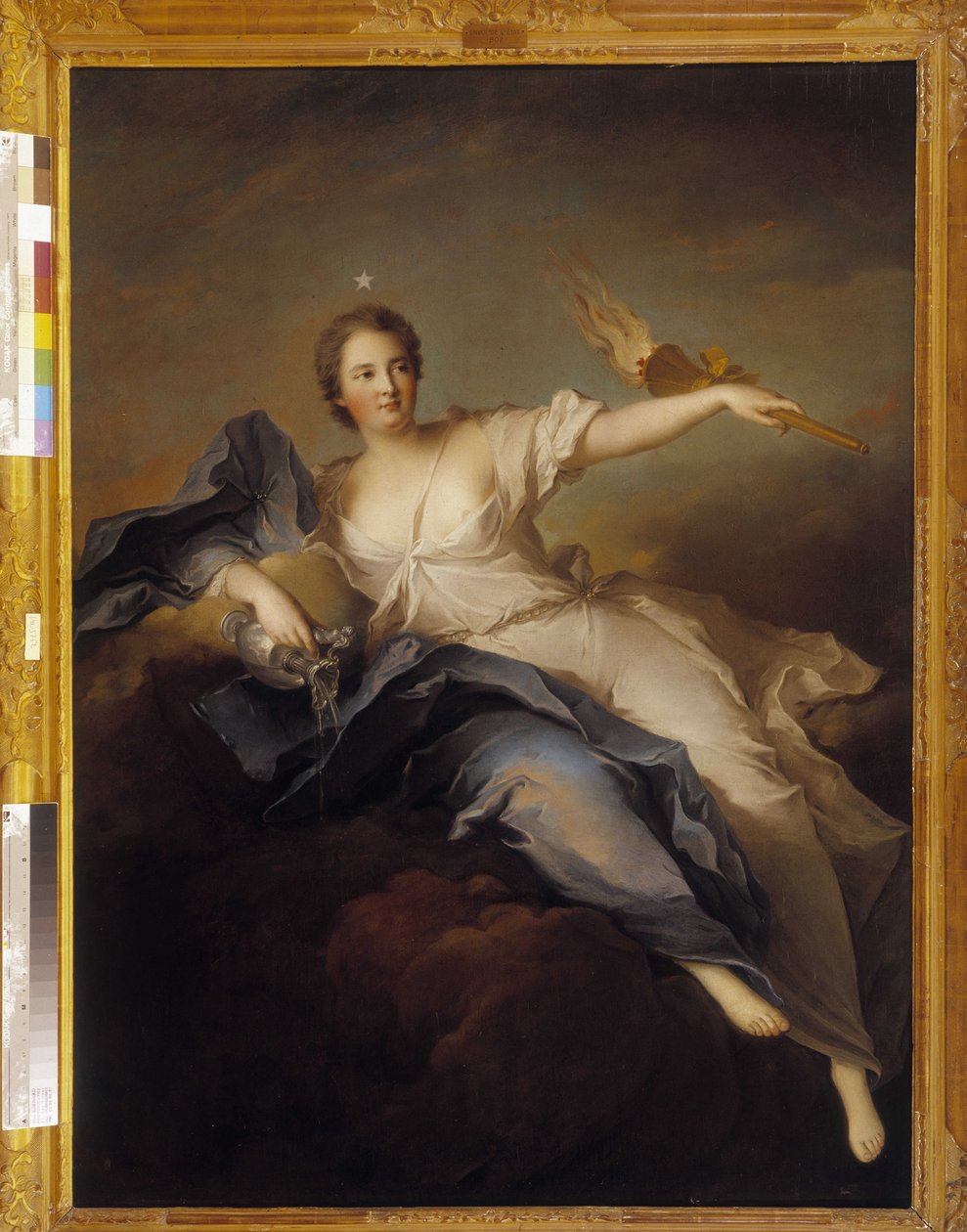 Portrét Madame de Chateauroux jako Aurora od Jean Marc Nattier