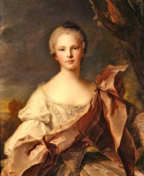 Portrét dámy (olej na plátně) od Jean Marc Nattier