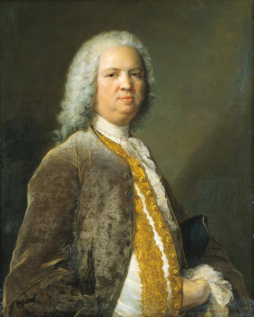 Portrét frankfurtského bankéře Johanna Georga Leerseho od Jean-Marc Nattier