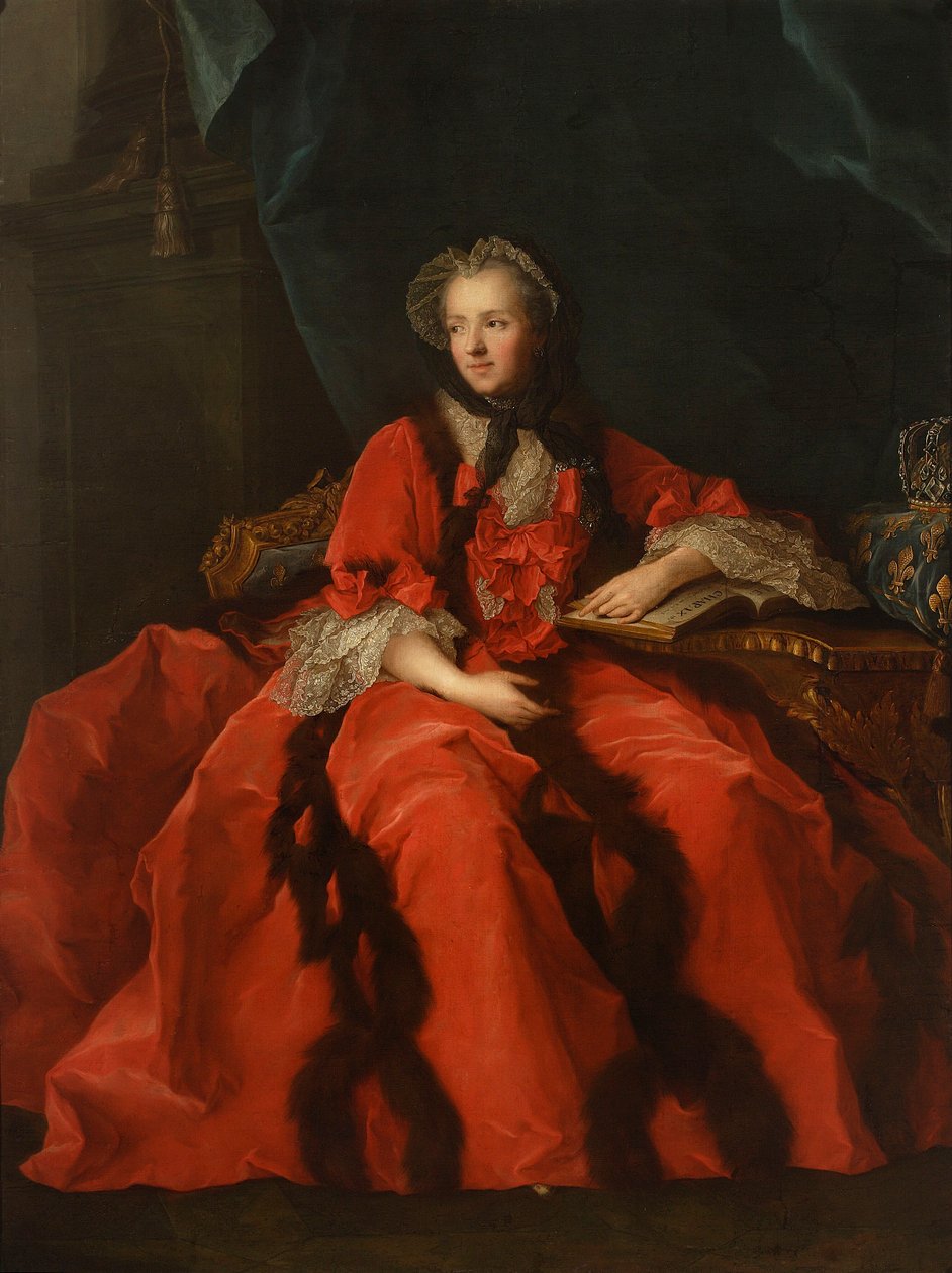 Portrét královny Marie Leszczyńské od Jean-Marc Nattier