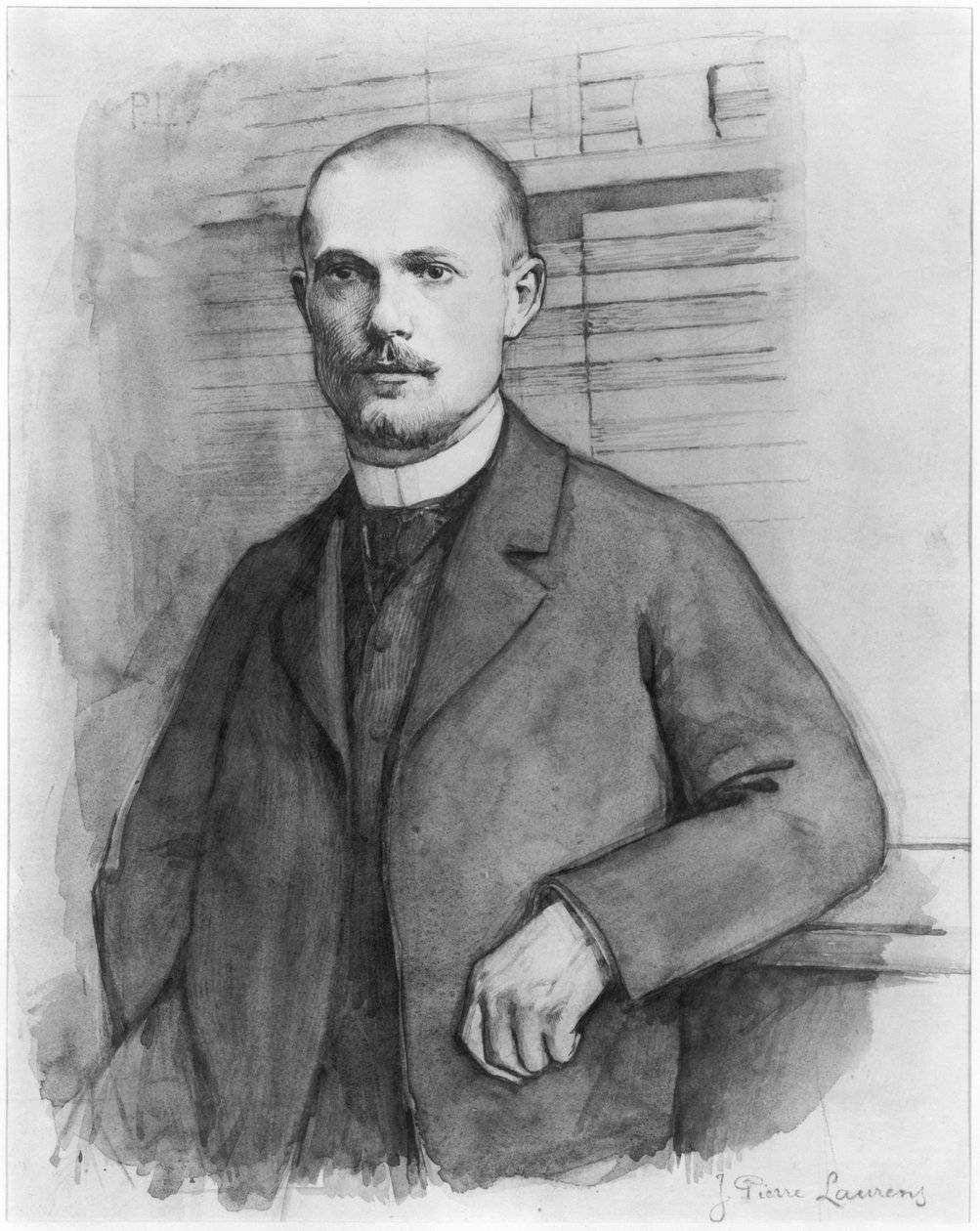 Portrét Charlese Peguye od Jean Pierre Laurens