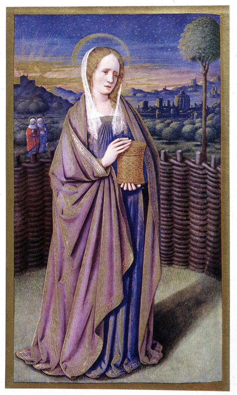 Svatá Madeleine podle Jeana Bourdichona od Jean (after) Bourdichon