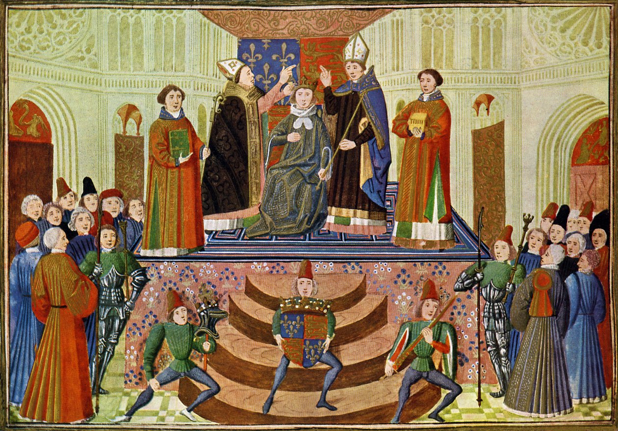Englannin Henrik IV:n kruunajaiset od Jean (after) Froissart