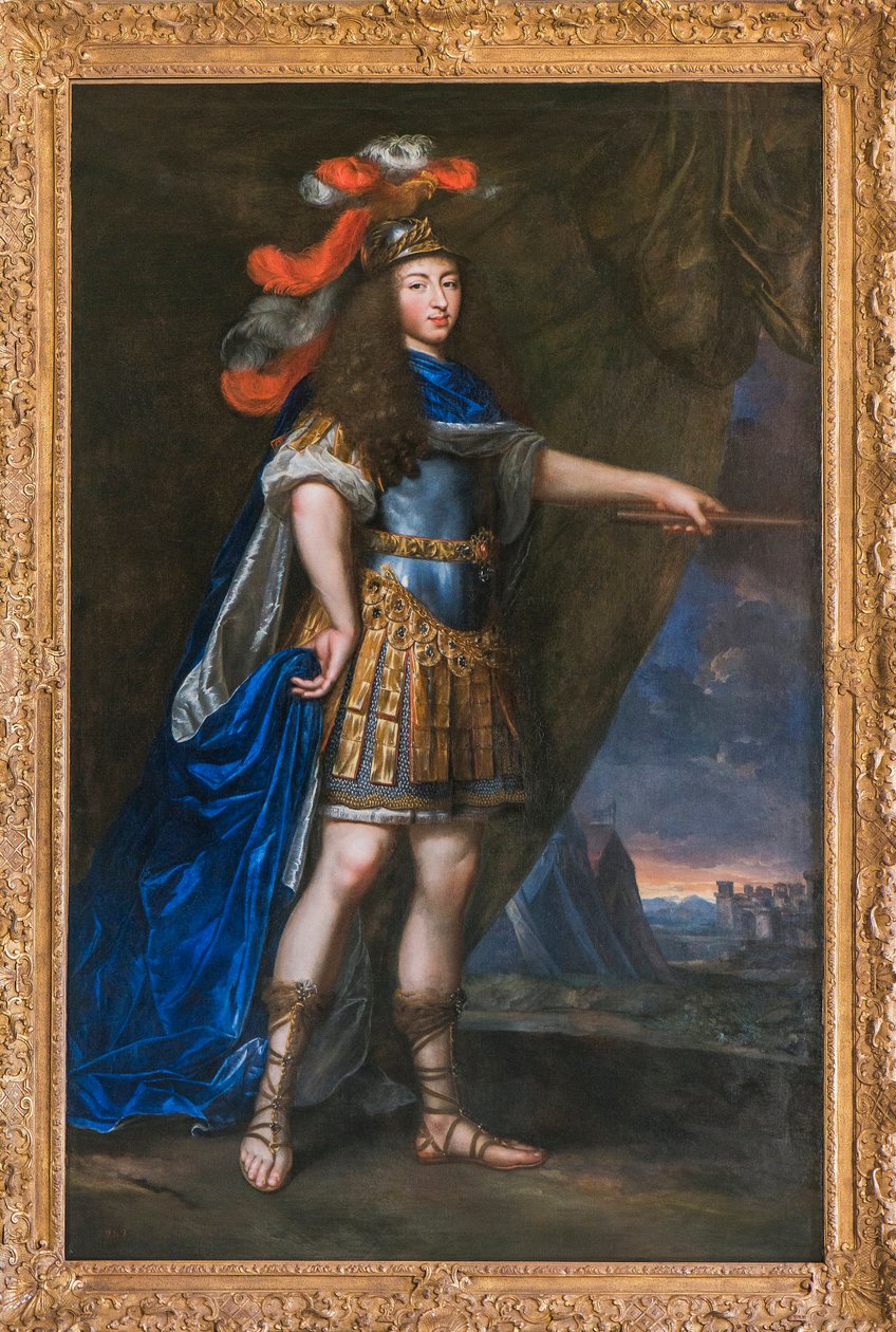 Portrét Ludvíka XIV. se starožitným obrazem připisovaným Jeanu Nocretovi (1615-1672) - Musee du Domaine departemental de Sceaux od Jean Nocret