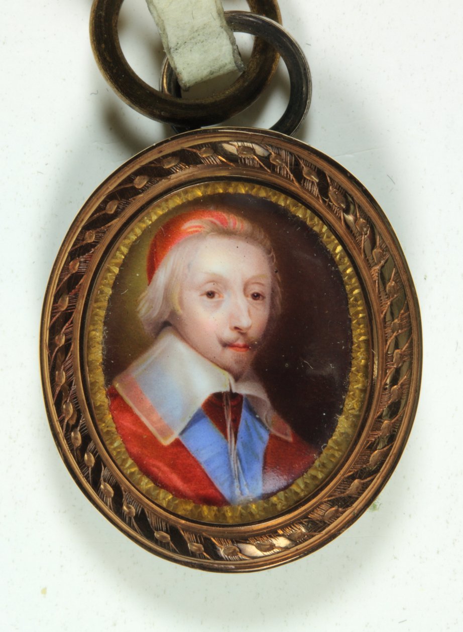 Armand-Jean Du Plessis, kardinál, Duc De Richelieu (smalt) od Jean (school of) Petitot