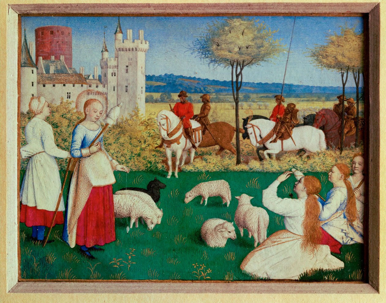 Hodiny Etienna Chavaliera: Svatá Markéta a prefekt Olybrius... od Jean (style of) Fouquet