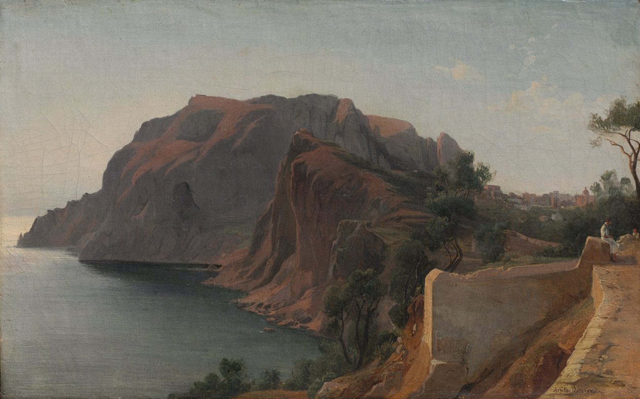 Capri, asi 1845 (olej na látce) od Jean Achille Benouville