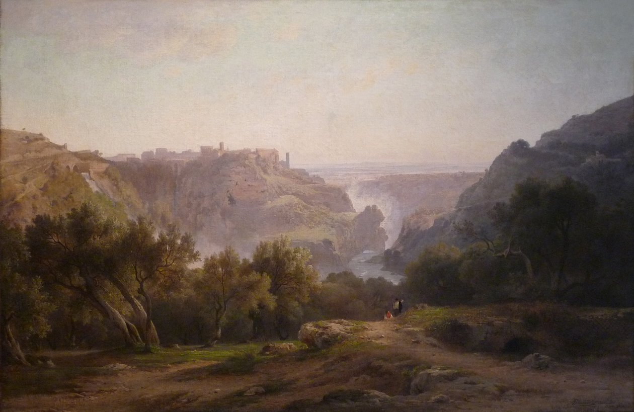 Francouzsky: Vue de Tivoli od Jean Achille Benouville