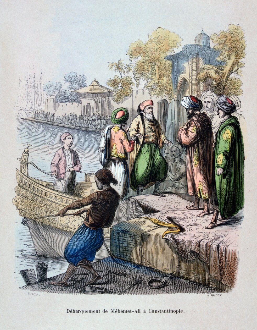 Mahomet Ali příjezd do Konstantinopole, c1847. od Jean Adolphe Beauce