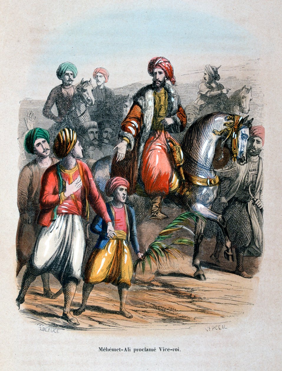Mehmet Ali prohlášen místokrálem, 1805 1847 od Jean Adolphe Beauce