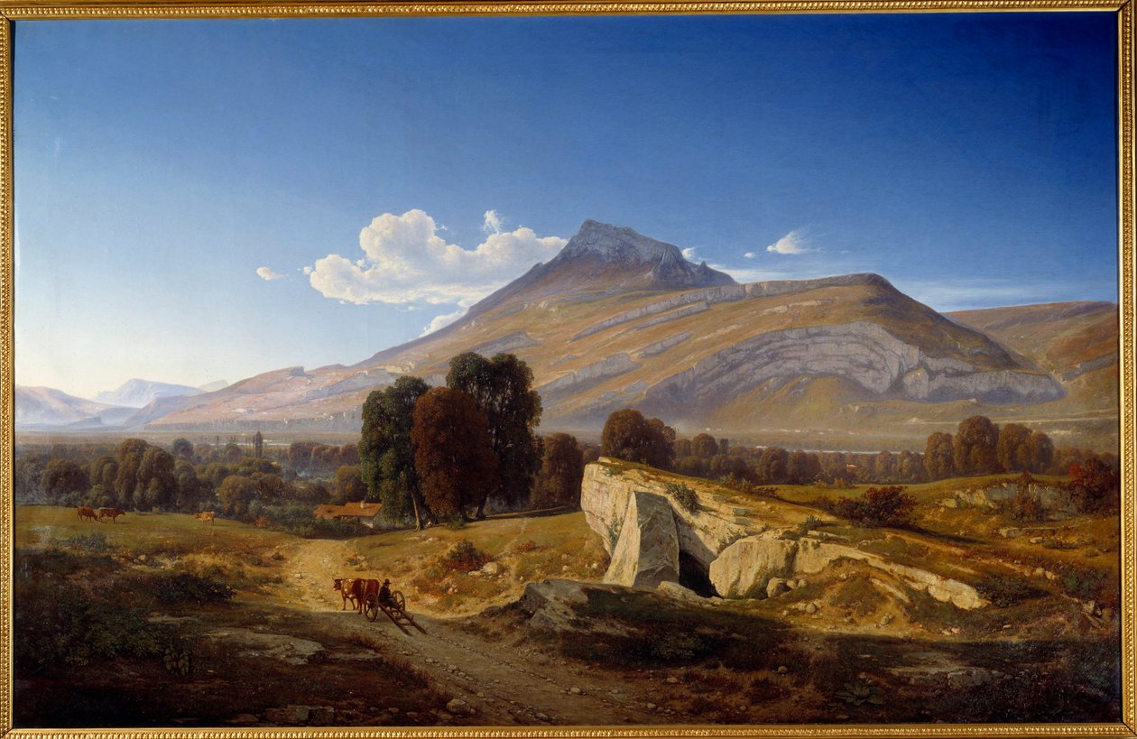 Pohled na údolí Isere v Saint Egreve. Obraz Jean Alexis Achard (1807-1884) od Jean Alexis Achard